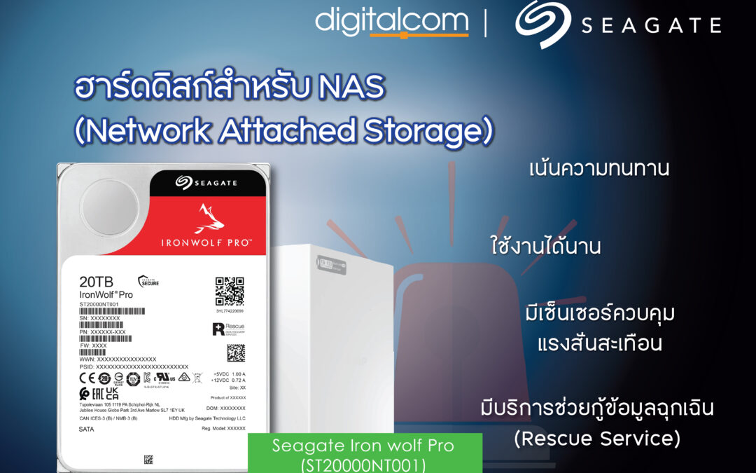 “Seagate IronWolf Pro” ถึก ทนทาน แรงเร็ว ฮาร์ดดิสก์ที่เกิดมาเพื่อ NAS โดยเฉพาะ