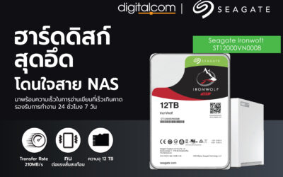 “Seagate IronWolf 12 TB” ฮาร์ดดิสก์สุดอึด โดนใจสาย NAS