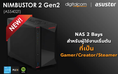 ASUSTOR NIMBUSTOR 2 Gen2 (AS5402T) อุปกรณ์จัดเก็บข้อมูลอัจฉริยะ มาพร้อมประสิทธิภาพการทำงานอันสุดยอด