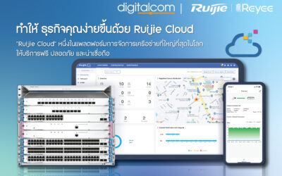 “Ruijie Cloud” แพลตฟอร์มการจัดการเครือข่ายที่ใหญ่ที่สุดในโลก ของแบรนด์ดังอย่าง Ruijie Networks แบรนด์ชั้นนำด้าน ICT ระดับองค์กร