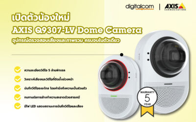 เปิดตัวน้องใหม่ AXIS Dome Camera อุปกรณ์ที่ครบจบในตัวเดียว