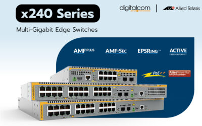 Allied Telesis สวิตช์ 3 เลเยอร์ พร้อมอัปลิงก์ 10 Gb และ PoE พลังงานสู้งงงง