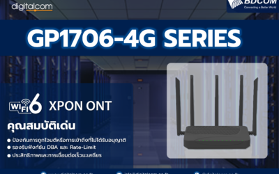 BDCOM GP1706-4G Series รวม WiFi6 และ VoIP ไว้ในเครื่องเดียว!