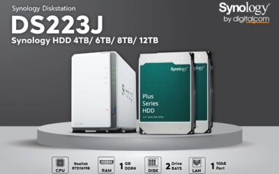 จัดชุดคุ้ม! NAS Synology DS223J พร้อม HDD Synology