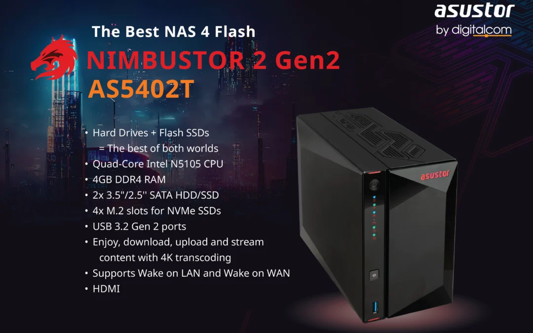 The Best NAS 4 Flash NIMBUSTOR 2 Gen2 (AS5402T)