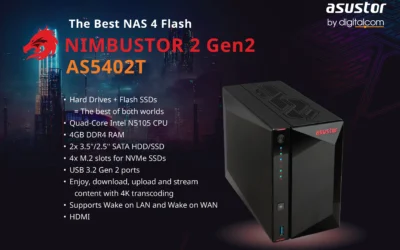 The Best NAS 4 Flash NIMBUSTOR 2 Gen2 (AS5402T)