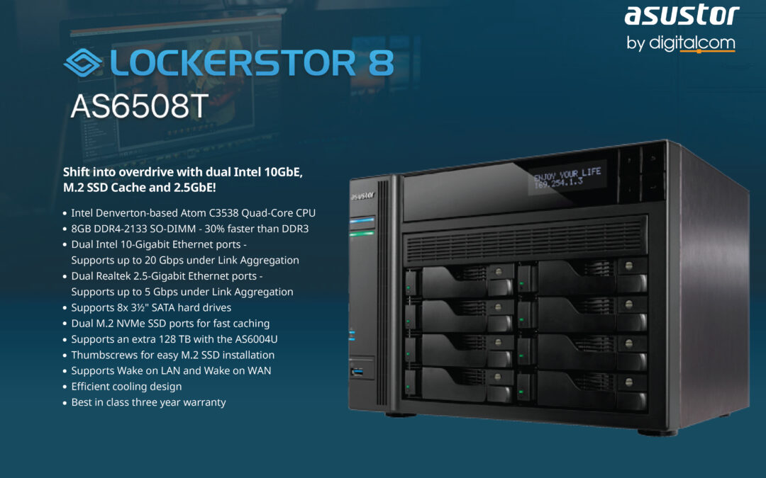Lockerstor 8 AS6508T NAS สายโหดที่ครบเครื่องที่สุด!