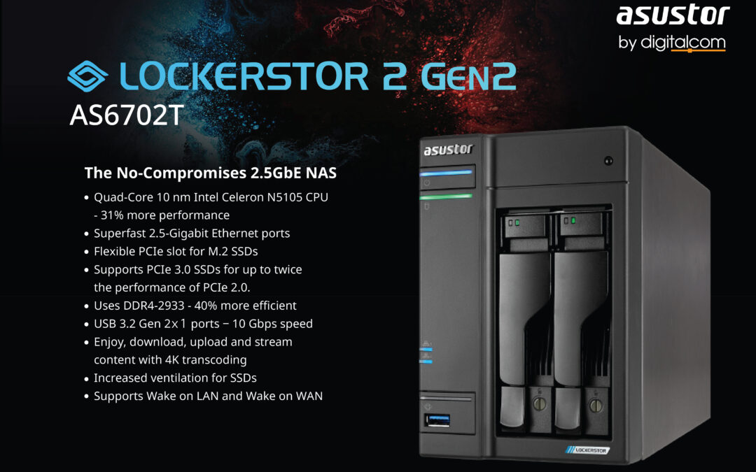 The No-Compromise NAS Lockerstor 2 Gen 2 AS6702T