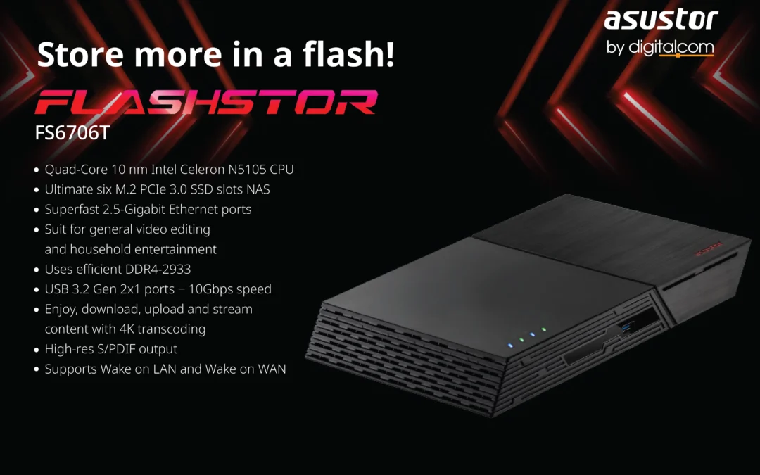 FLASHSTOR FS6706T Store more in a ﬂash!
