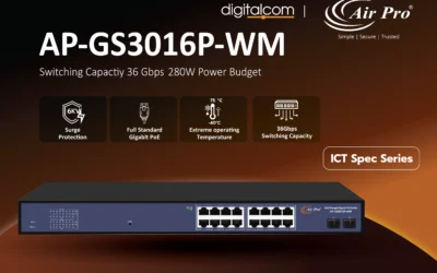 ICT Spec Series PoE L2 Switch 16 Ports รุ่น AP-GS3016P-WM